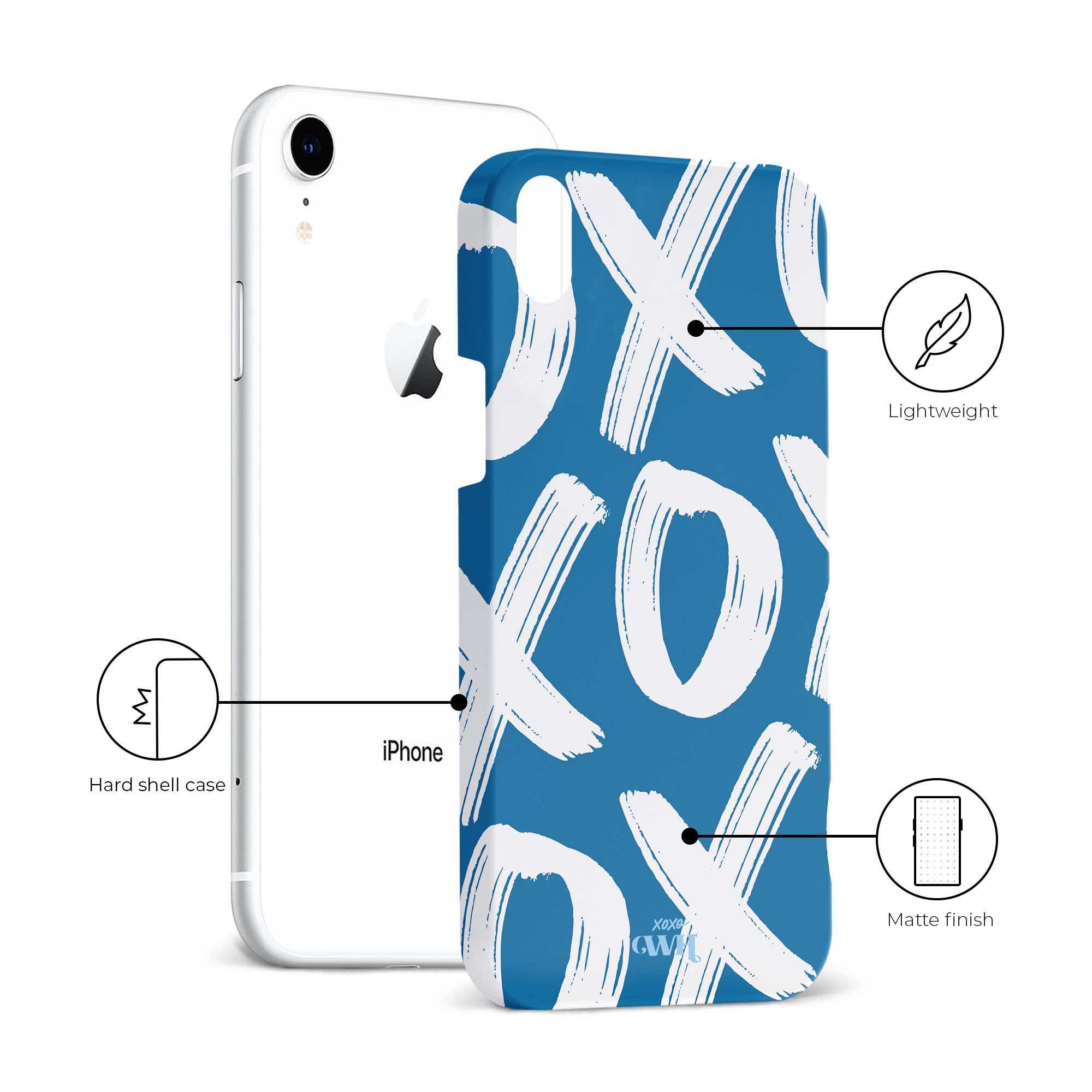 xoxo Wildhearts - Can't Talk Now Blue - iPhone XR