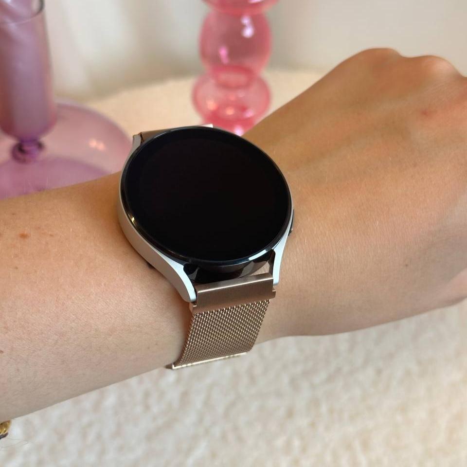 xoxo Wildhearts - Fossil Gen 5 Milanees bandje (rosé goud)