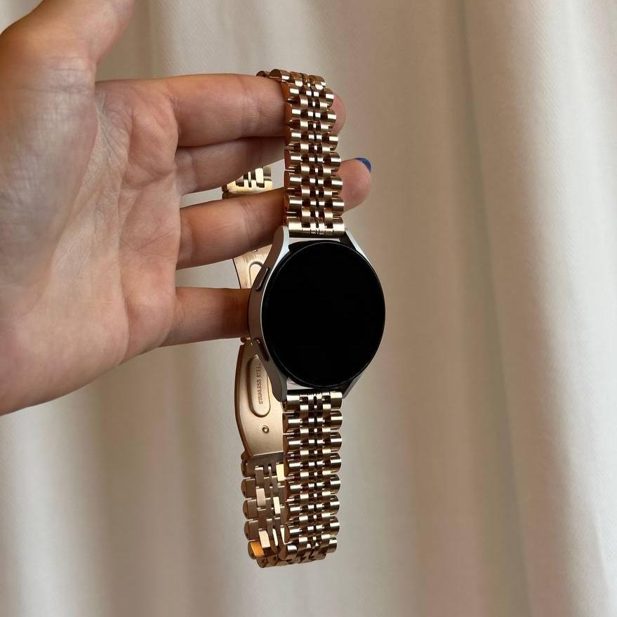xoxo Wildhearts - Fossil Gen 5 stalen bandje (rosé goud)