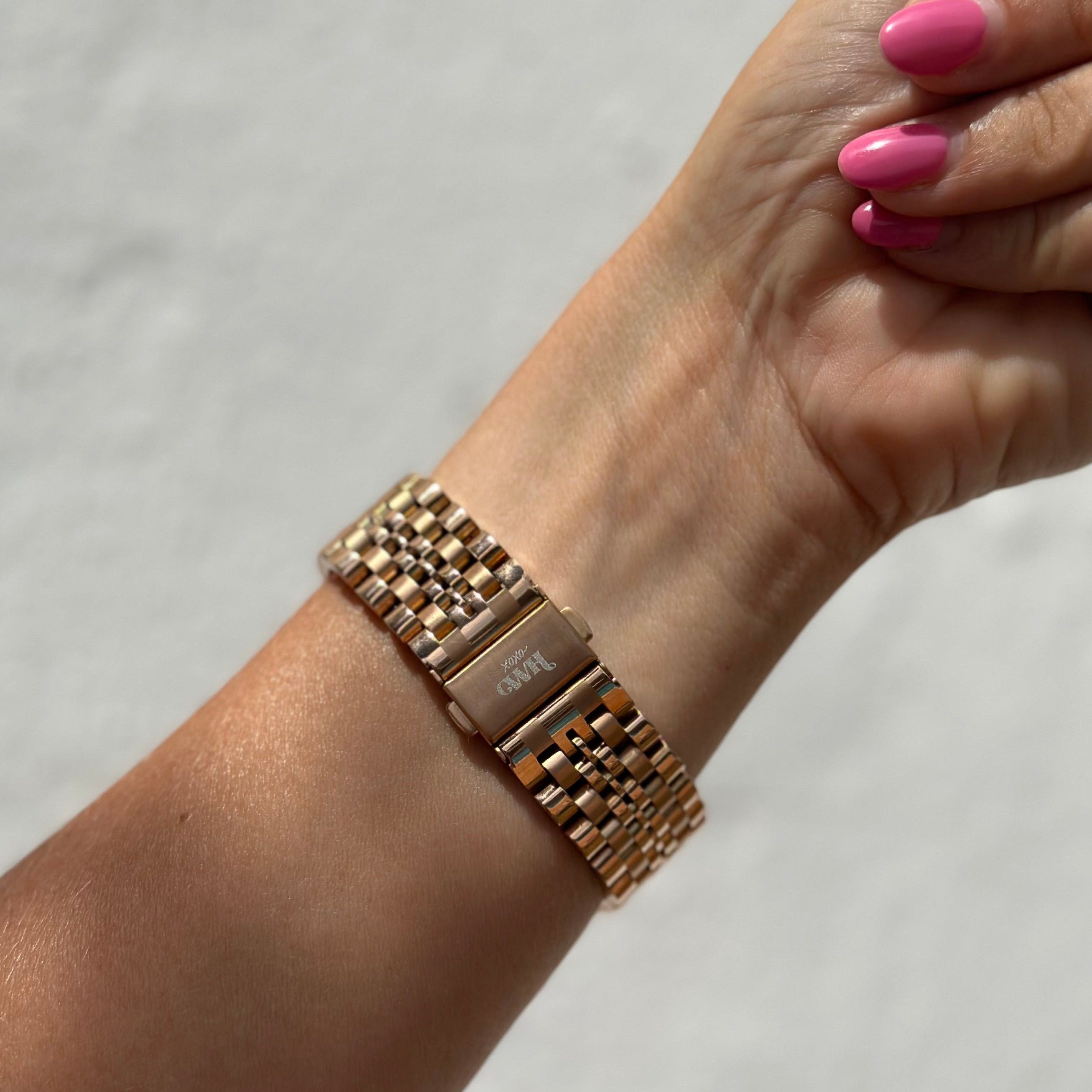 xoxo Wildhearts - Fossil Gen 6 44mm stalen bandje (rosé goud)