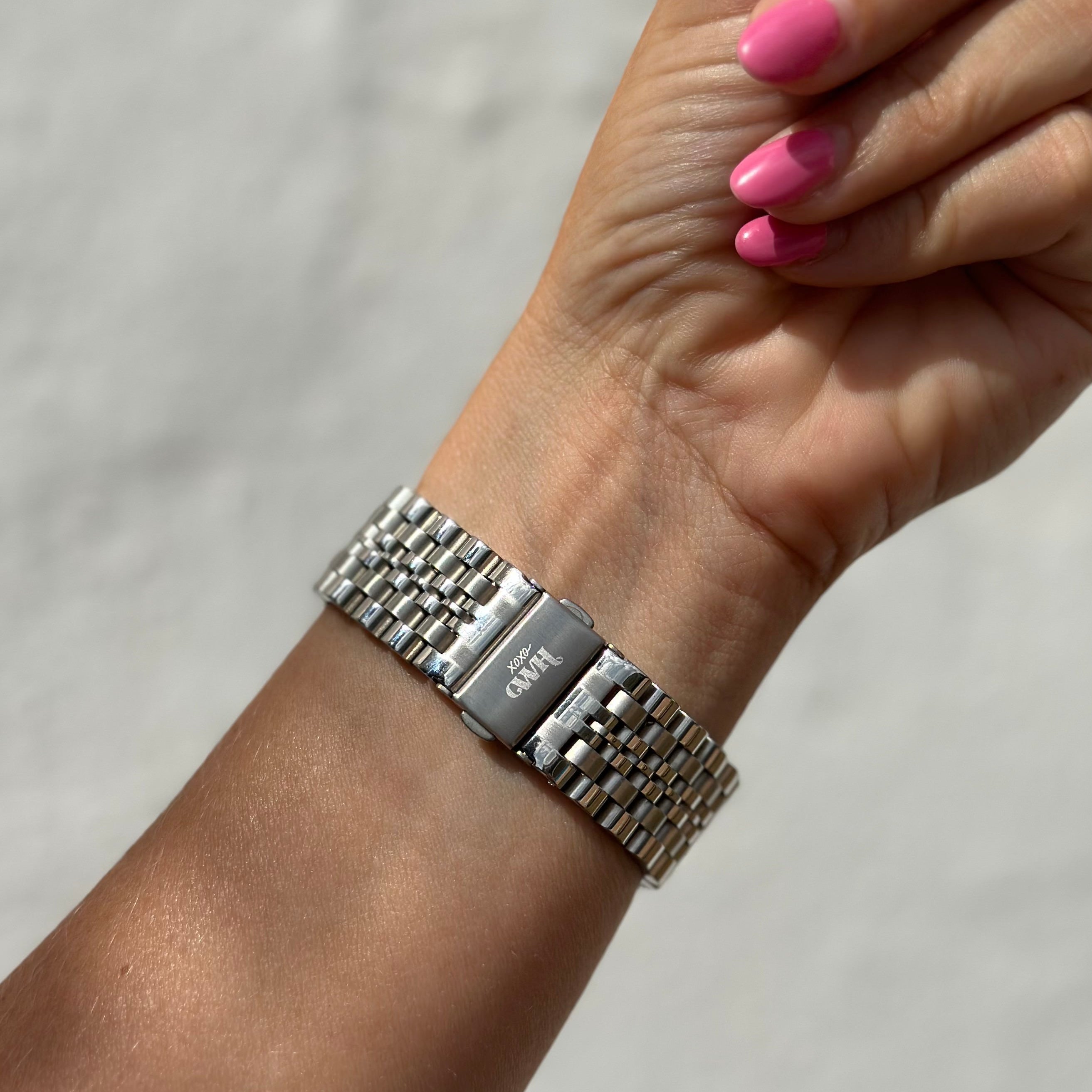 xoxo Wildhearts - Fossil Gen 6 44mm stalen bandje (zilver)