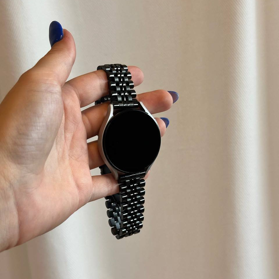 xoxo Wildhearts - Fossil Gen 6 44mm stalen bandje (zwart)