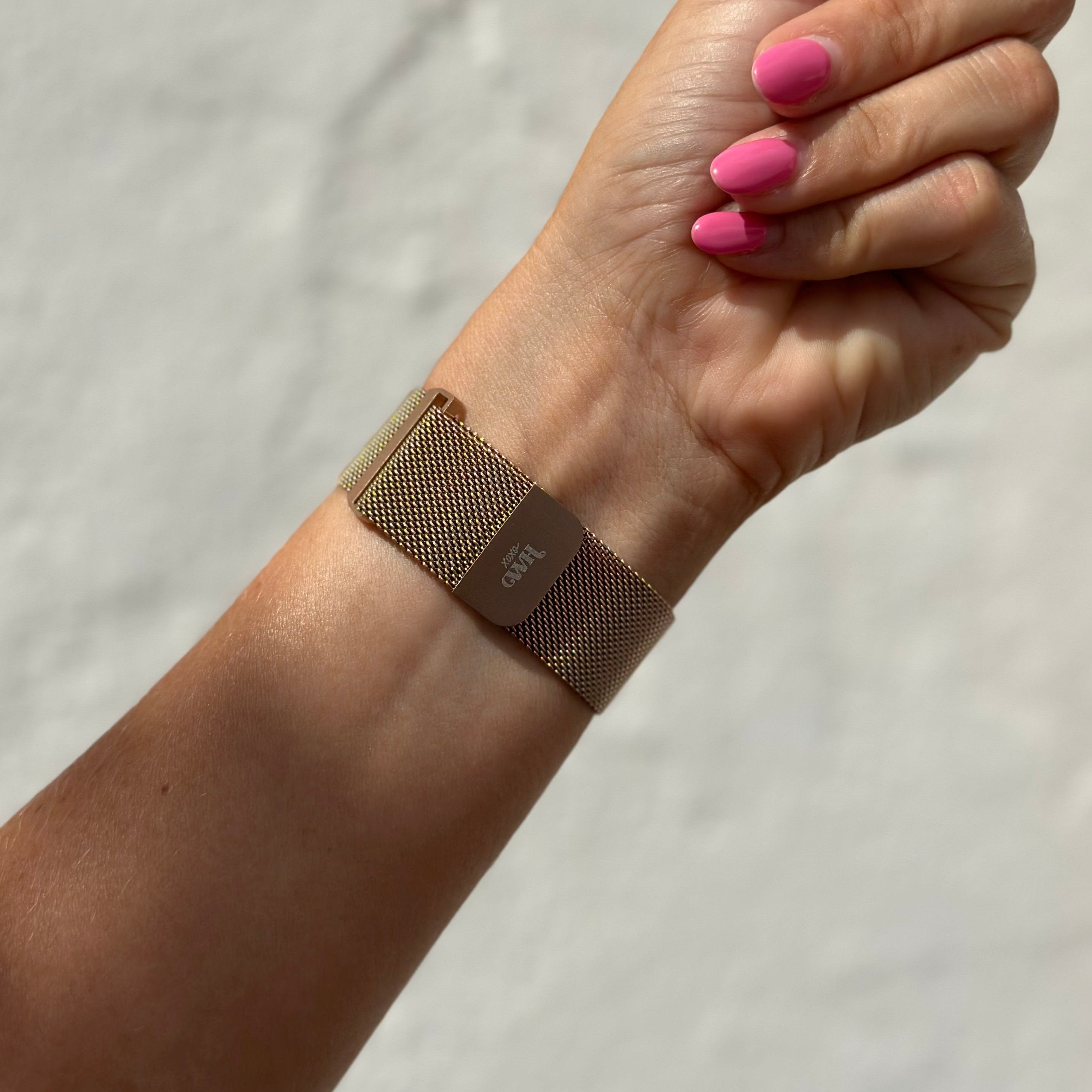 xoxo Wildhearts - Huawei Watch GT 2 Pro Milanees bandje (rosé goud)