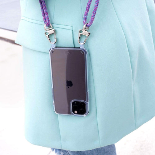 iPhone 11 - Wildhearts Transparant Purple Fever Cord Case iPhone 11