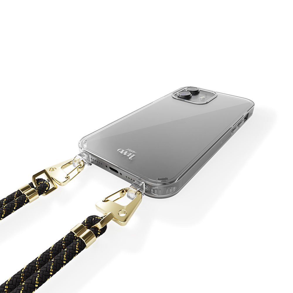 xoxo Wildhearts - iPhone 12 - Gold Goddess Transparant Cord Case
