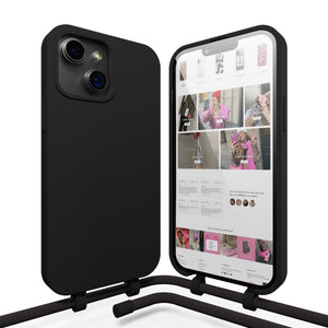 xoxo Wildhearts - iPhone 13 mini - Forever Black Cord Case