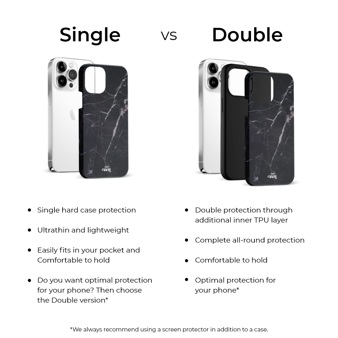 xoxo Wildhearts - Marble Black Mood - iPhone 14 Plus