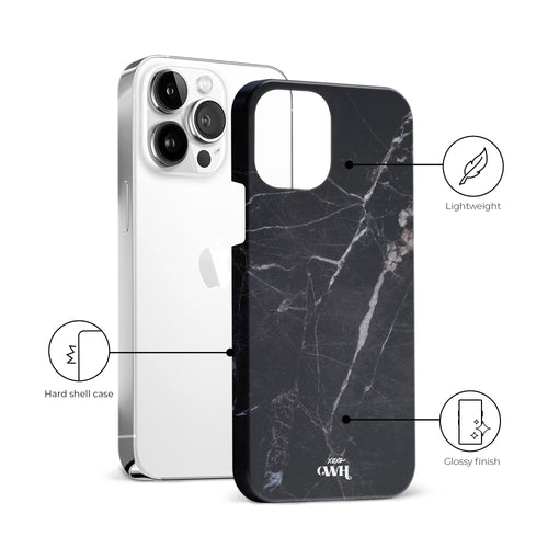 xoxo Wildhearts - Marble Black Mood - iPhone 14 Pro