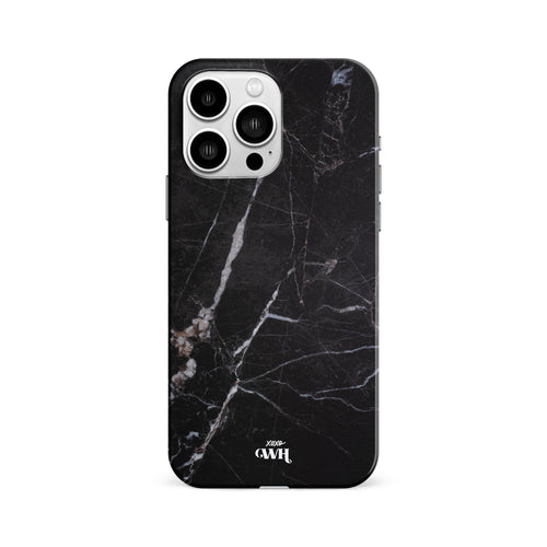 xoxo Wildhearts - Marble Black Mood - iPhone 14 Pro Max