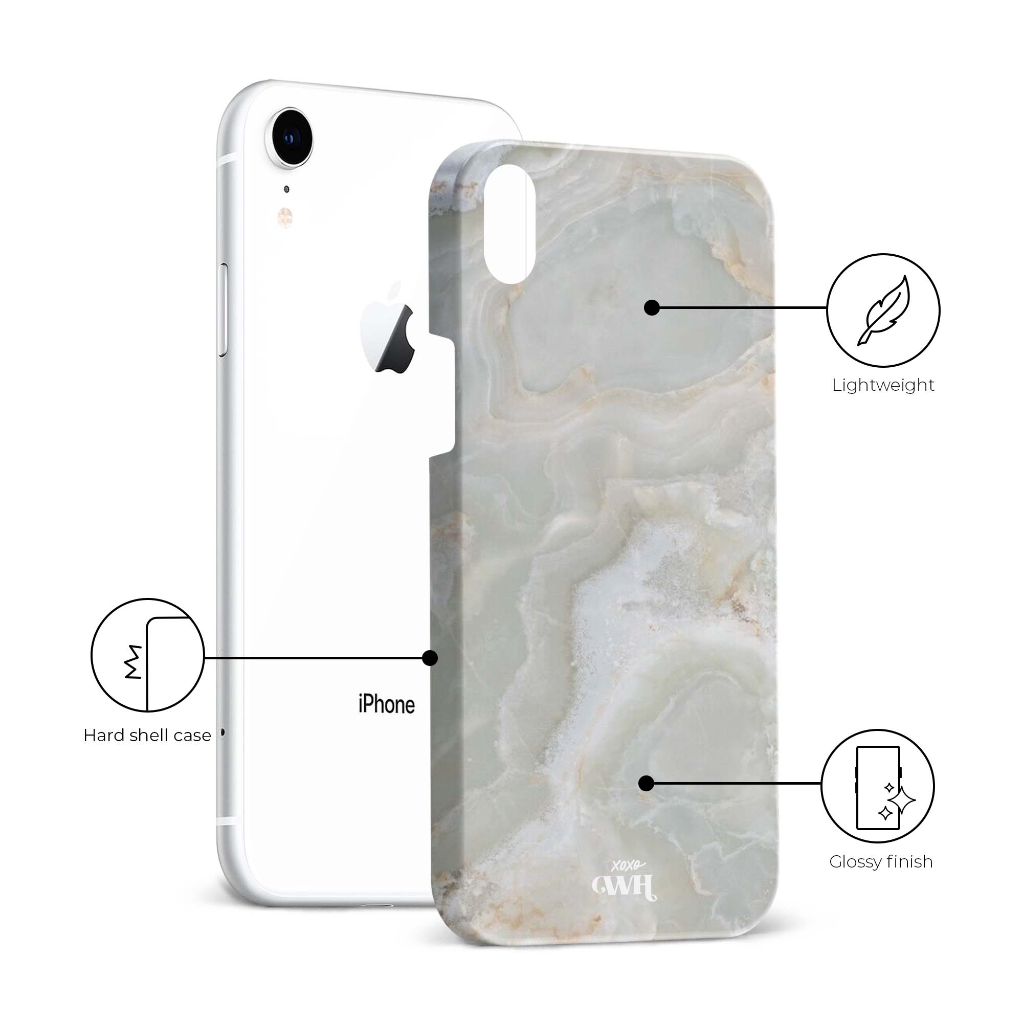 xoxo Wildhearts - Marble Green illusion - iPhone XR