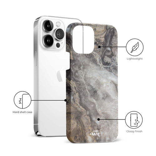 xoxo Wildhearts - Marble Grey River - iPhone 13 Pro Max