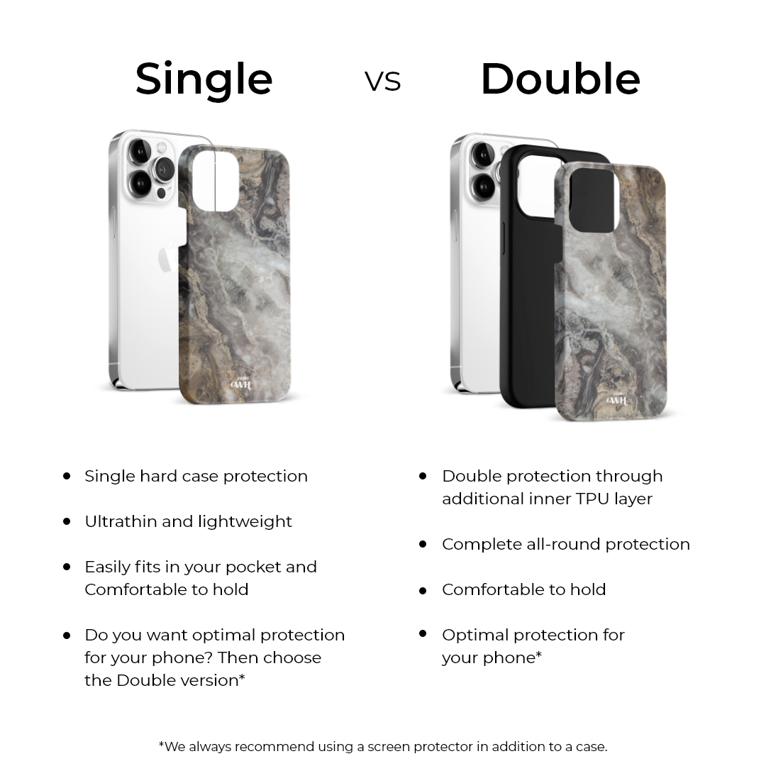 xoxo Wildhearts - Marble Grey River - iPhone X/XS