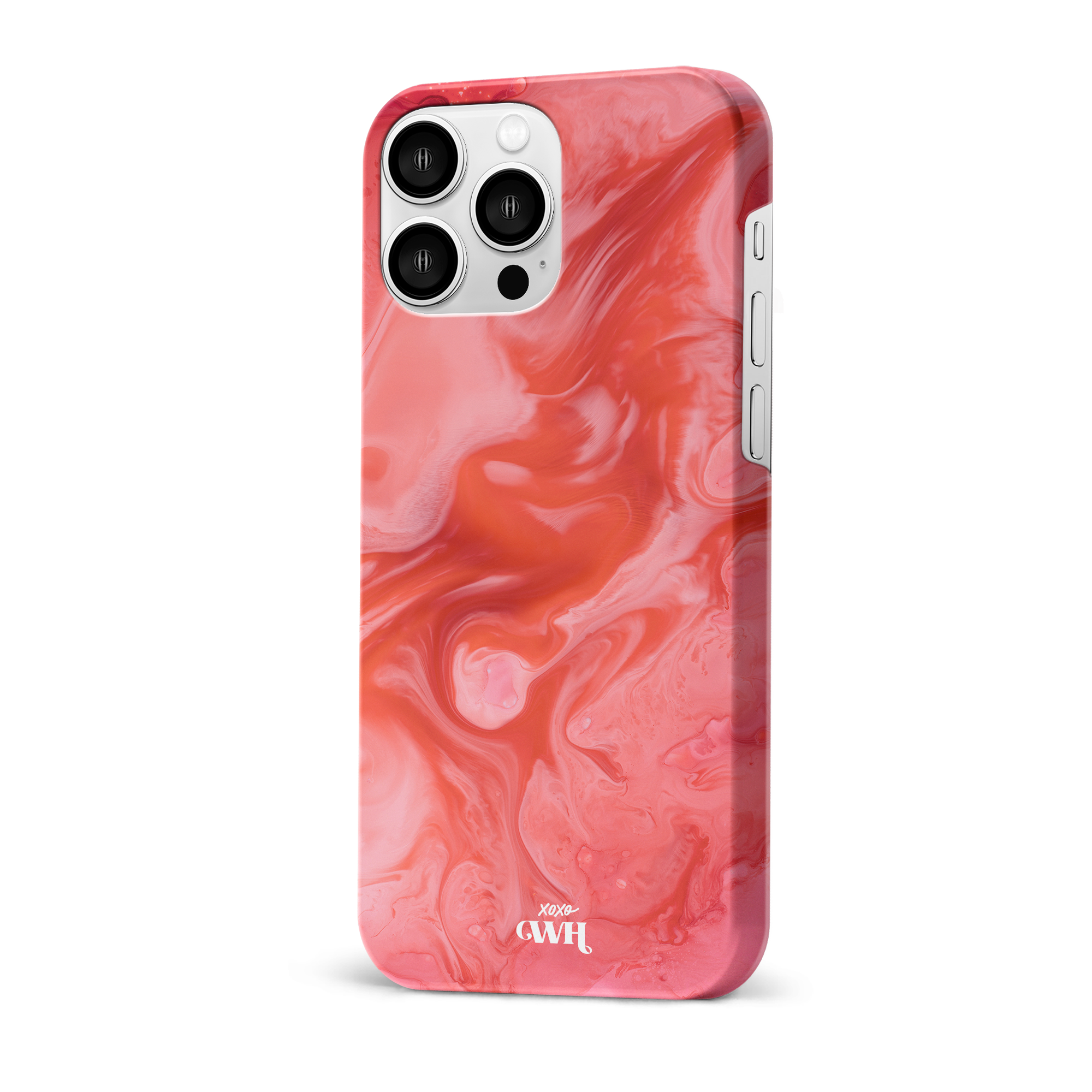 xoxo Wildhearts - Marble Red Lips - iPhone 14 Pro Max
