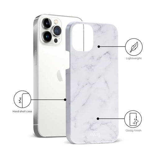 xoxo Wildhearts - Marble White Lies - iPhone 12 Pro