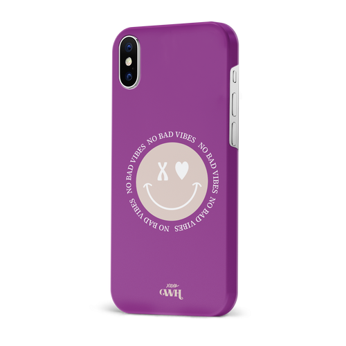 xoxo Wildhearts - No Bad Vibes Purple - iPhone X/XS