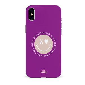 xoxo Wildhearts - No Bad Vibes Purple - iPhone X/XS