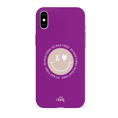 xoxo Wildhearts - No Bad Vibes Purple - iPhone X/XS