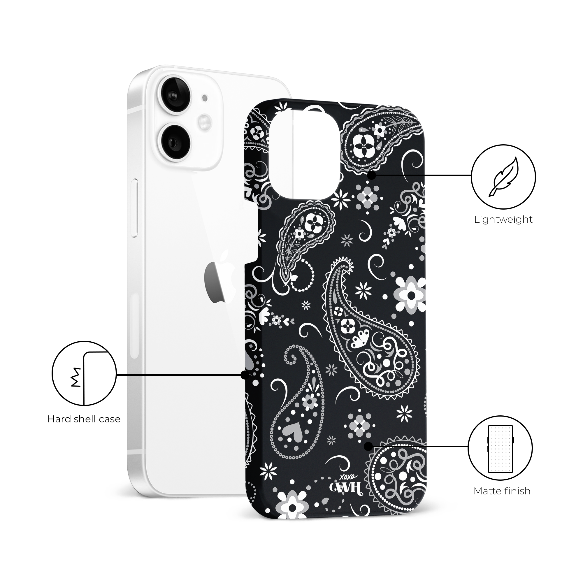 xoxo Wildhearts - Paisley Dawn Black - iPhone 12