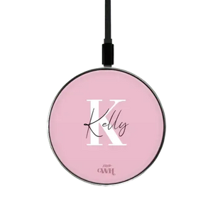 xoxo Wildhearts - Personalized Wireless Charger - Pink