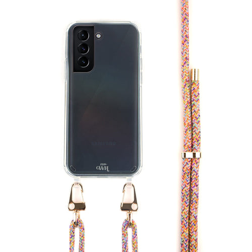 xoxo Wildhearts - Samsung Galaxy S21 Plus - Rainbow Vibes Transparant Cord Case