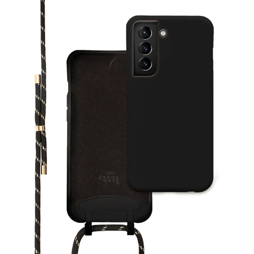 xoxo Wildhearts - Samsung Galaxy S21 - Pretty Black & Gold Cord Case