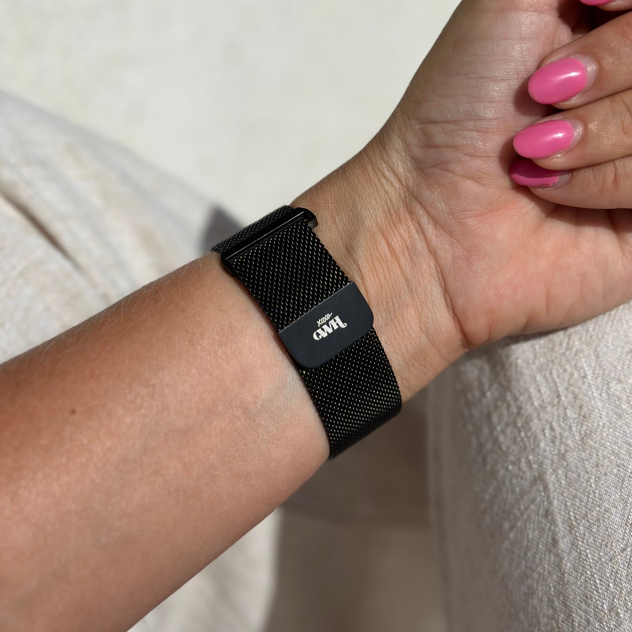 xoxo Wildhearts - Samsung Gear Sport Milanees bandje (zwart)