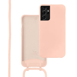 xoxo Wildhearts - Samsung S21 Ultra - Lovely Pink Cord Case