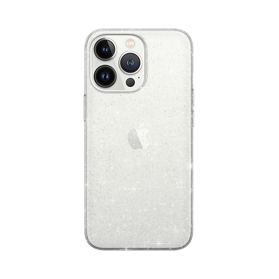 xoxo Wildhearts - Sparkle Away Transparent Personalized - iPhone 14 Pro